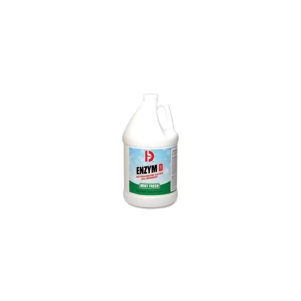 Big D Industries Enzym D Digester Deodorant, Mint, 1 gal, Bottle, 4/Carton