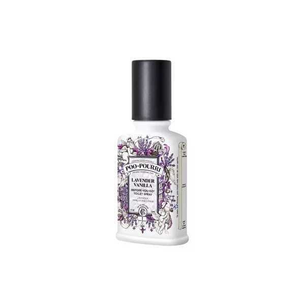 Poo-Pourri Lavender Vanilla Scent Odor Eliminator 4 oz Liquid (Pack of 12)