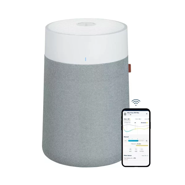 Blueair Pure 311i Max HEPA Air Purifier, 1858 sq. ft. Coverage, Smartphone App Control, Quiet, Energy Star Certified
