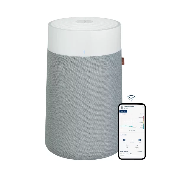 Blueair Pure 411i Max HEPA Air Purifier 1052 sq. ft. Coverage, Smartphone App Control, Quiet, Energy Star Certified