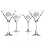 Aspen Leaf 10oz Martini Cocktail Glass | Set of 4