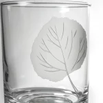 Aspen Leaf 13oz Double Old Fashioned Glass | Set of 4 - Image 4